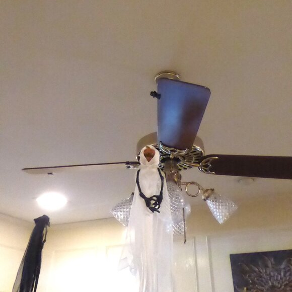 NEW VINTAGE 2001 N2 TOYS FAN-TOM FLYERS CEILING FAN CLIP ON PUMPKIN GHOST WITCH - Picture 10 of 11
